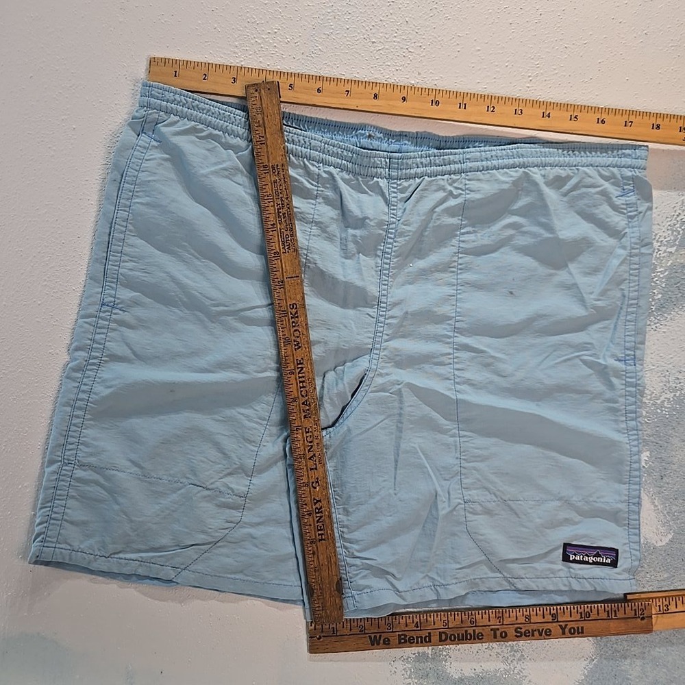 VTG Patagonia Men L Baggies Shorts Blue‎ 7" Inseam Swim Trunks Mesh Liner USA - Picture 5 of 10